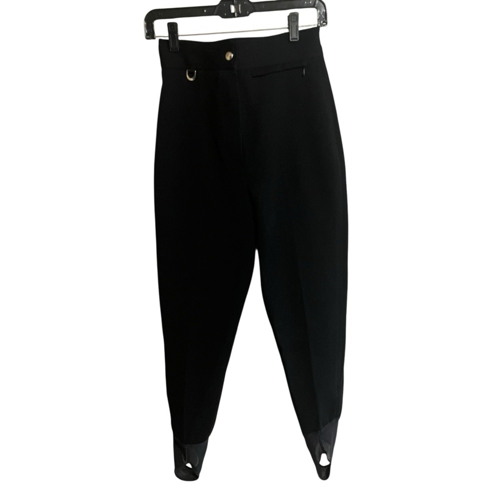 VTG Ski West Outdoor Snow Pants Black Stirrups Women's  VTG 10‎ Modern Size  6-8